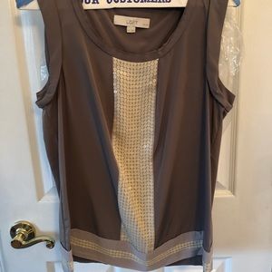 Loft petite sleeveless blouse